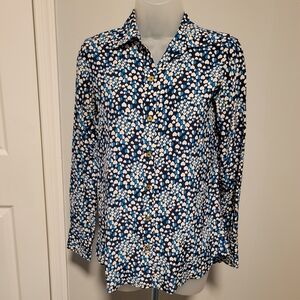 C Wonder Women's Blue Hearts 100% Silk